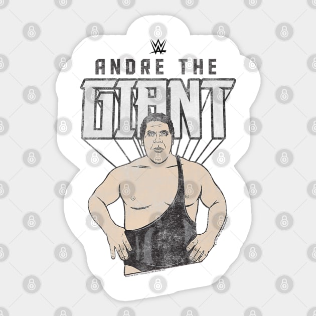 Andre The Giant Portrait Standing Sticker by Holman